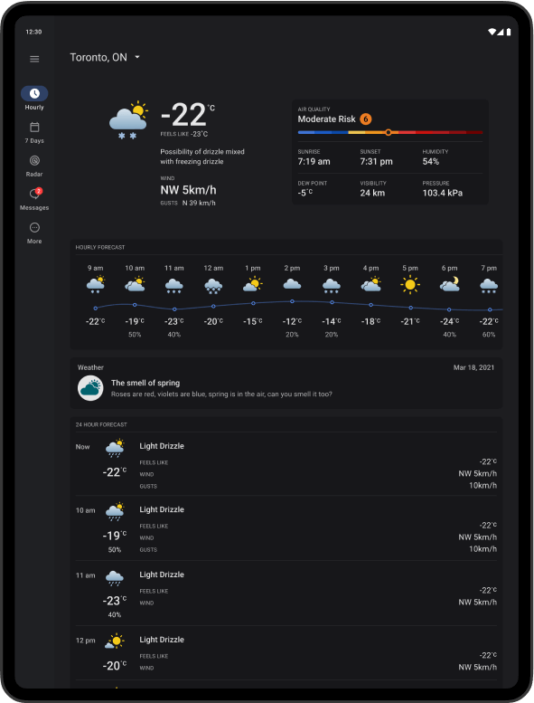 Weather Canada App