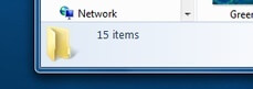 Windows7 Finder Window Footer