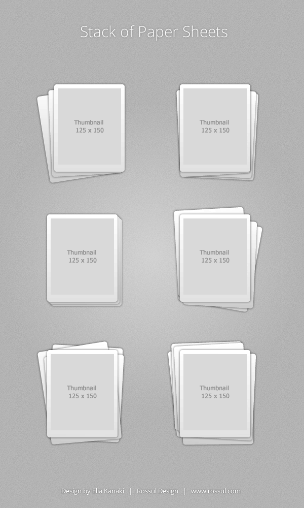 Blog Post. Stack of Paper Sheets - Free Vector Icons Set