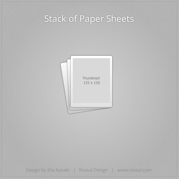 Blog Post. Stack of Paper Sheets Icon