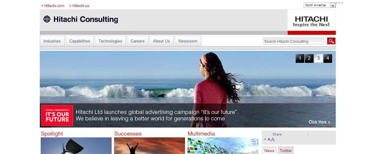 Hitachi Consulting Website Thumbnail