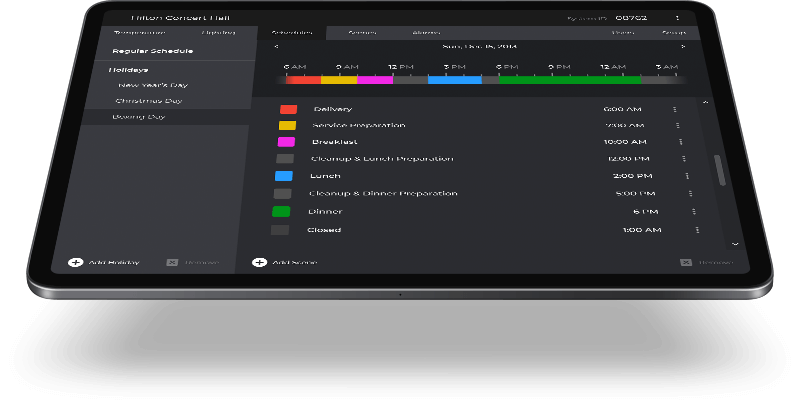 Energy Management Schedule UI