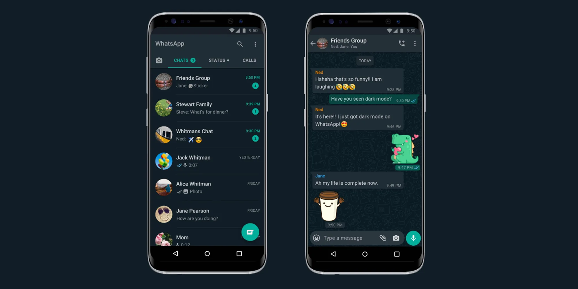 Dedicated dark mode officially rolling out for WhatsApp - 9to5Google